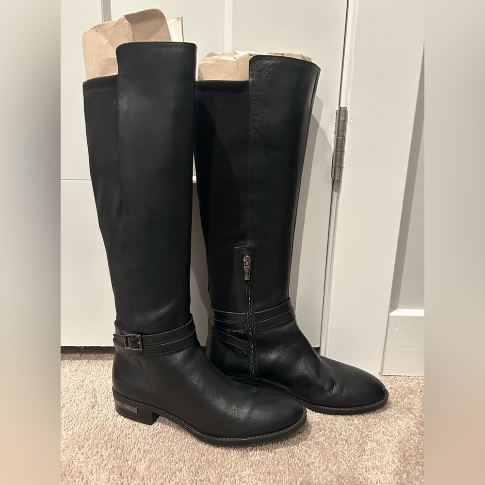 Vince Camuto, size 6.5 black knee high boots.